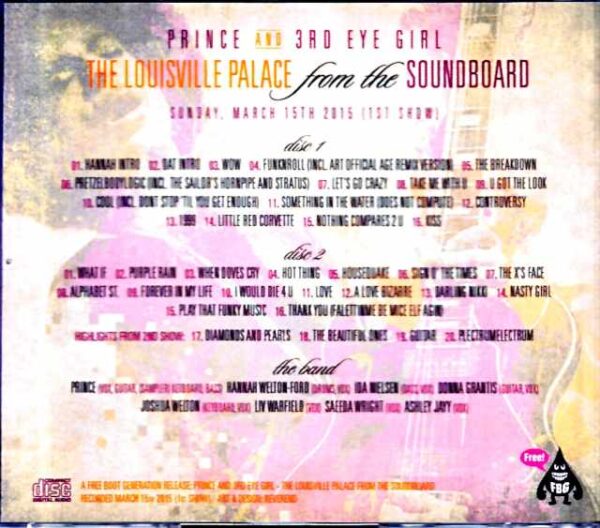Prince/KT,USA 3.15.2015 1st Show Soundboard Edition - Image 2
