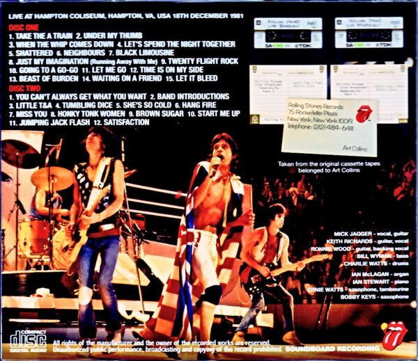 Rolling Stones/VA,USA 1981 Monitor Mixes - Image 2
