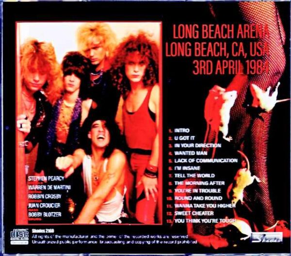 Ratt/CA,USA 04.03.1984 Complete - Image 2