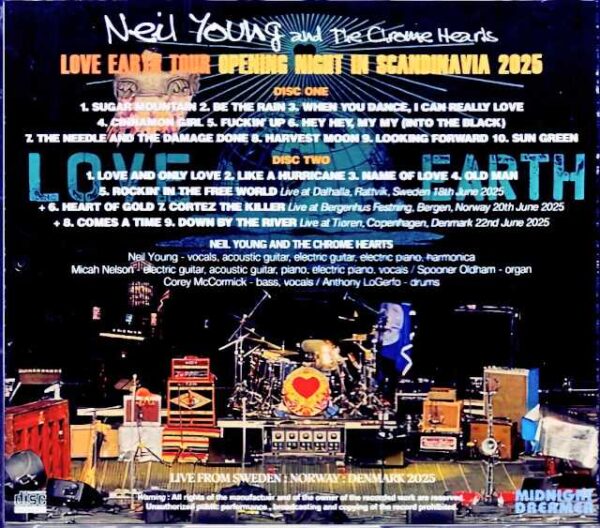 Neil Young and the Chrome Hearts Neil Young/Sweden 06.18.2025 Complete & more - Image 2
