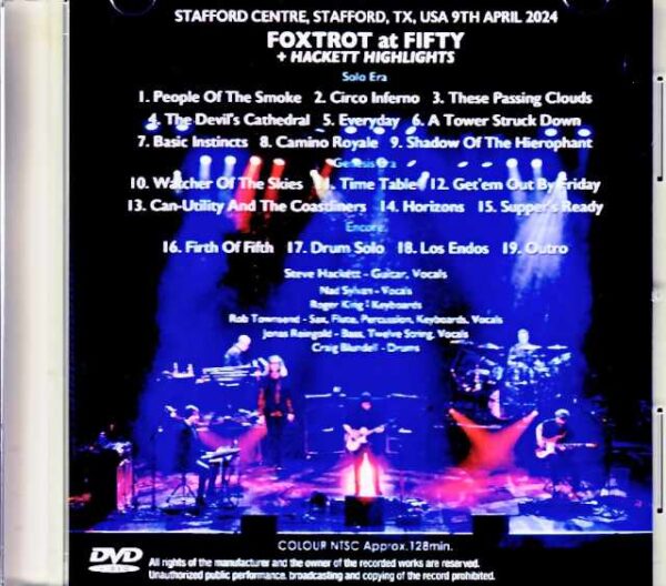 Steve Hackett Steve Hackett/TX,USA 2024 Complete Jewel Version - Image 2