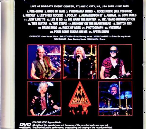 Def Leppard/NJ,USA 2025 Complete Jewel Version - Image 2