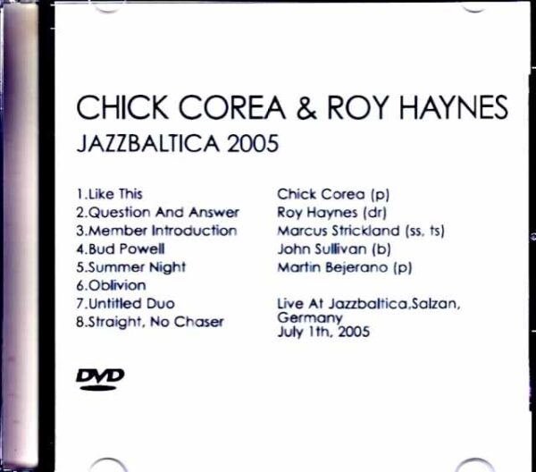 Chick Corea Roy Haynes/Germany 2005 Multi-Cam Edition Jewel Version - Image 2