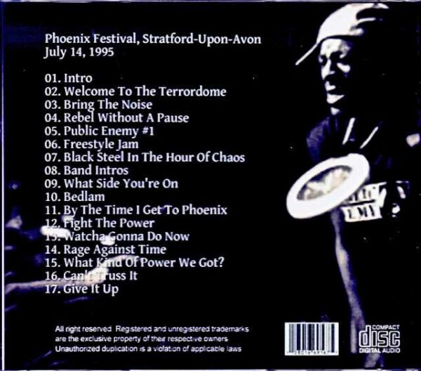 Public Enemy/England,UK 1995 Complete - Image 2