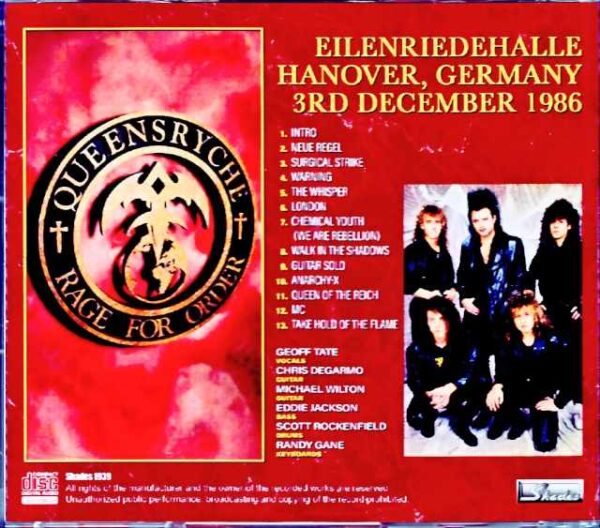 Queensryche/Germany 1986 Complete - Image 2