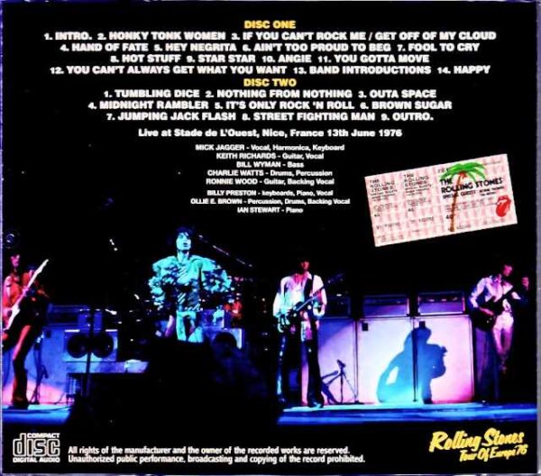Rolling Stones/France 1976 Complete - Image 2