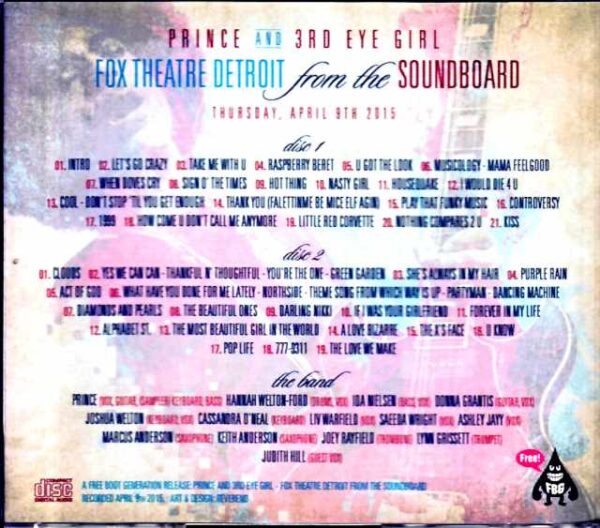 Prince/MI,USA 4.9.2015 Soundboard Edition - Image 2