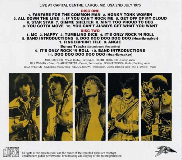 Rolling Stones/MD,USA 07.02.1975 Complete Upgrade - Image 2