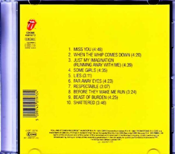 Rolling Stones Some Girls Original UK/Europe CD Edition