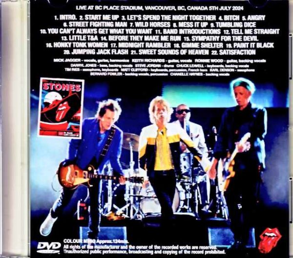 Rolling Stones/Vancouver, Canada 2024 Complete Multi-Cam Edition2 Jewel Version - Image 2