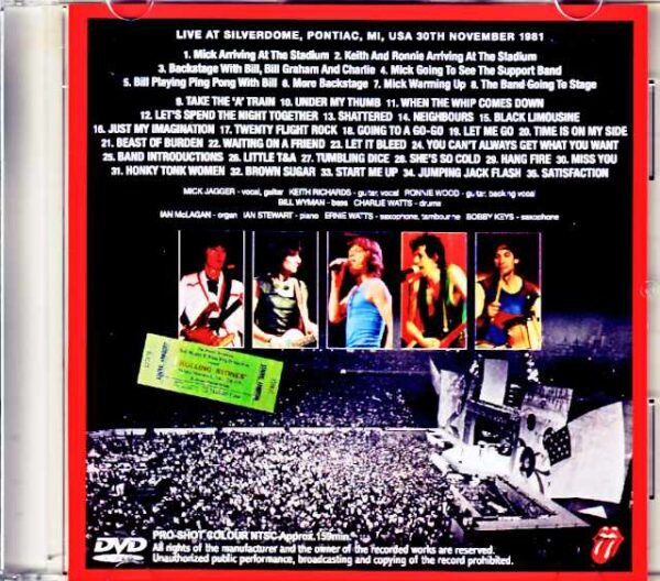 Rolling Stones/MI,USA 1981 Jewel Version - Image 2
