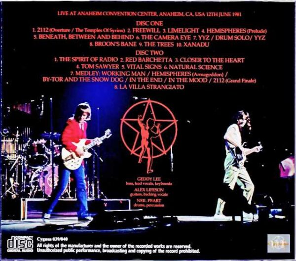 Rush/CA,USA 1981 Mike Millard 1st Generation Remastered - Image 2