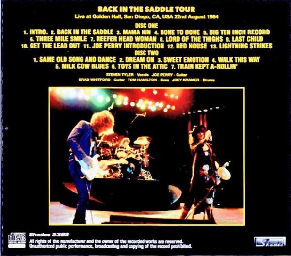 Aerosmith Aerosmith/CA,USA 08.22.1984 Marco Moir Master Edition - Image 2