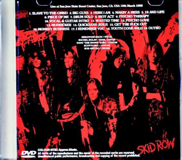 Skid Row/CA,USA 1992 Complete Jewel Version - Image 2