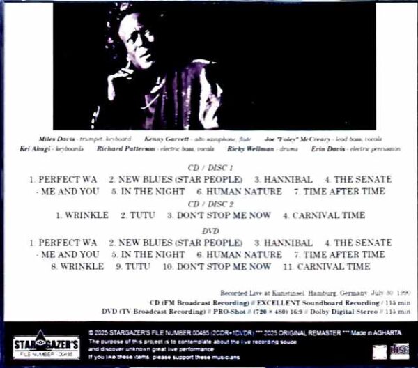Miles Davis Kenny Garrett Miles Davis/Germany 1990 S & V Complete - Image 2