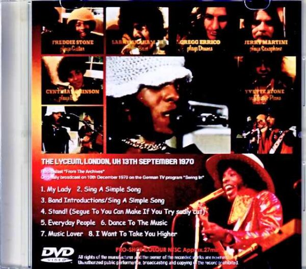 Sly and the Family Stone Sly and the Family Stone/London,UK 1970 Multi-Cam Edition Jewel Version - Image 2