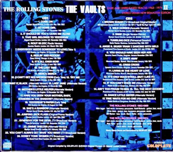 Rolling Stones/Rare and Unreleased Tracks 1963-1974 - Image 2