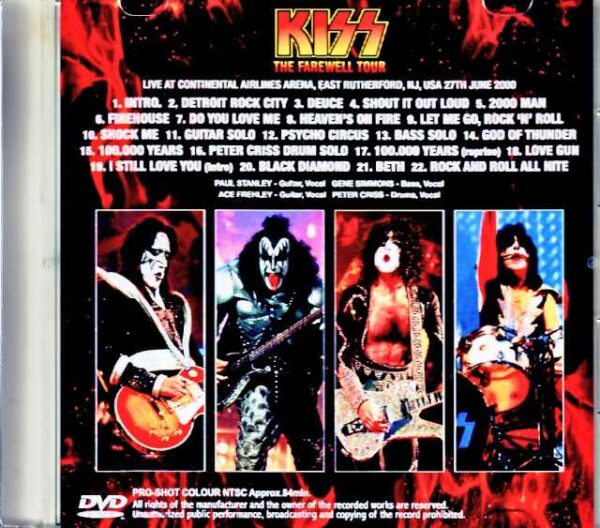 Kiss/NJ,USA06.27. 2000 Complete Multi-Cam Edition Jewel Version - Image 2