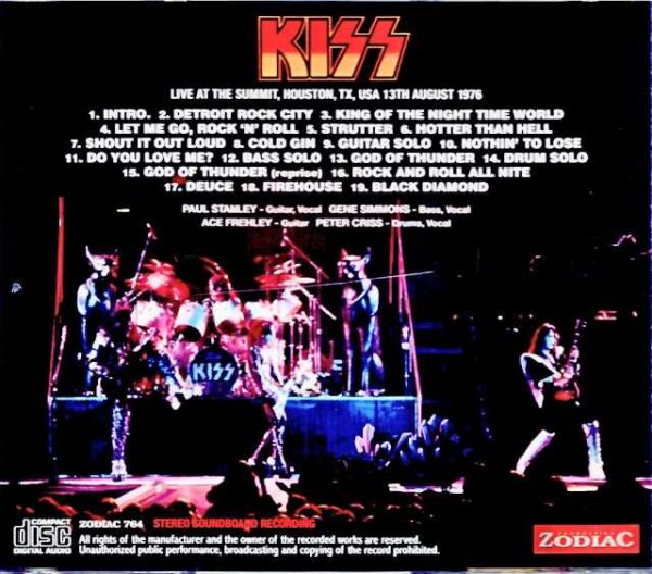 Kiss/TX,USA 08.13.1976 Complete Upgrade - Image 2