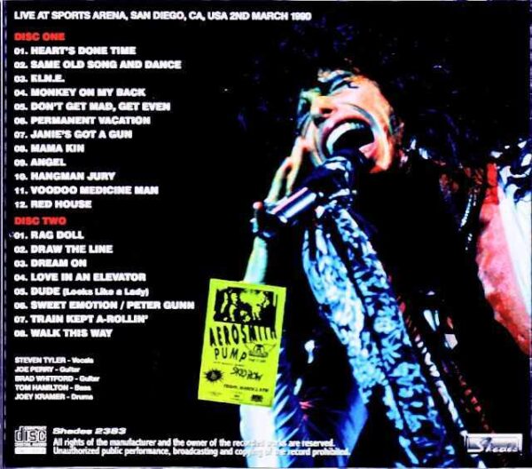 Aerosmith Aerosmith/CA,USA 03.02.1990 Marco Moir Master Edition - Image 2