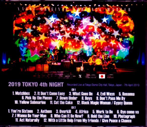 Ringo Starr and His All Starr Band Ringo Starr/Tokyo,Japan 4.7.2019 High-End Mic Rec. Ver.
