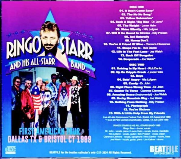 Ringo Starr and His All-Starr Band Ringo Starr /TX,USA 1989 & more - Image 2