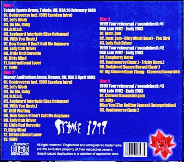Prince/OH,USA 1983 & more Soundboard Edition - Image 2