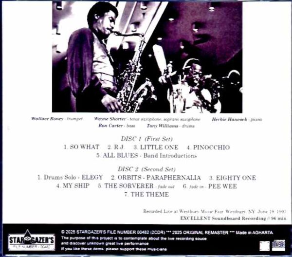 Various Artists Wayne Shorter,Herbie Hancock,Tony Williams,Ron Carter Herbie Hancock Wayne Shorter/NY,USA 1992 - Image 2