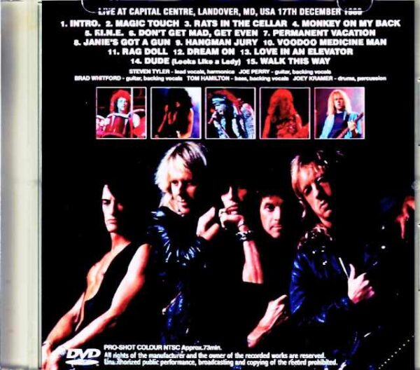 Aerosmith/MD,USA 1989 Multi-Cam Edition Jewel Version - Image 2