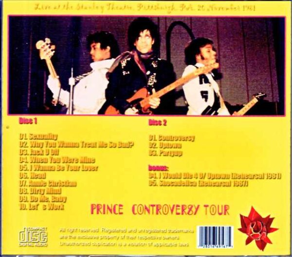 Prince/PA,USA 1981 & more Soundboard Edition - Image 2