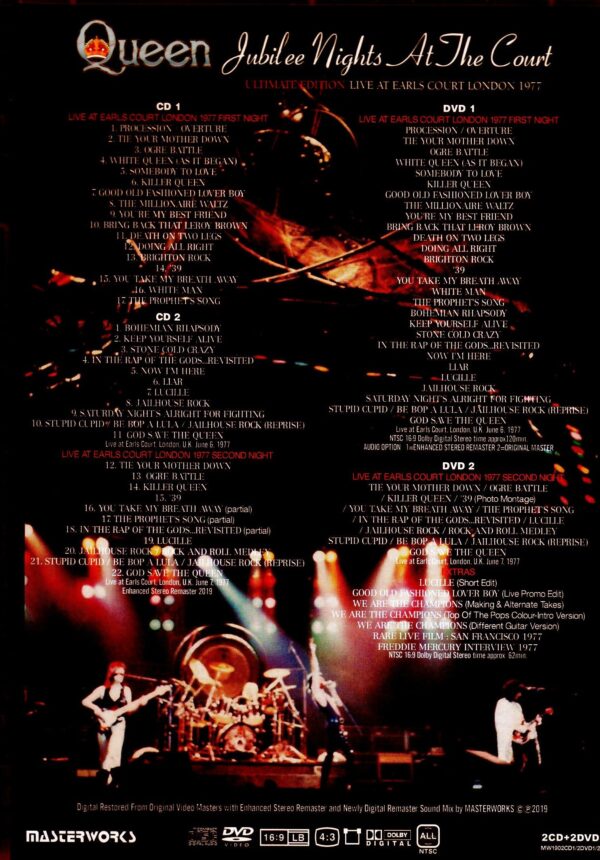 Queen/London,UK 1977First & Second Nights New Remaster Ver. & Extras