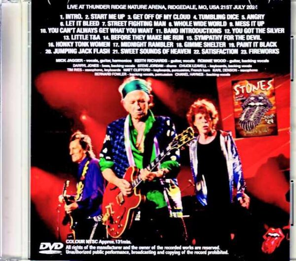 Rolling Stones/MO,USA 2024 Complete Multi-Cam Edition Jewel Version - Image 2