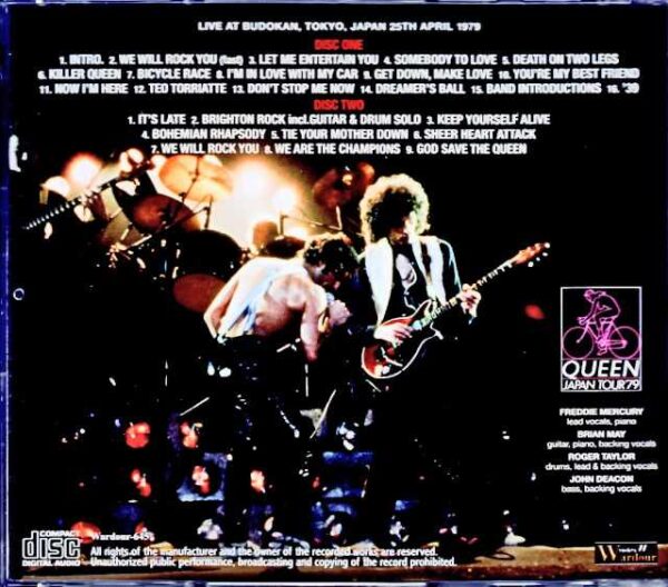 Queen / Tokyo, Japan 4.25.1979 Complete New Source - Image 2