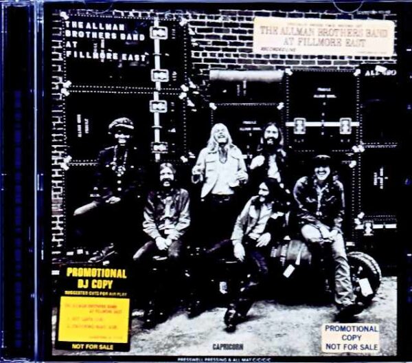 Allman Brothers Band At Fillmore East US Original Genuine First Pressing Promo DJ Copy Edition
