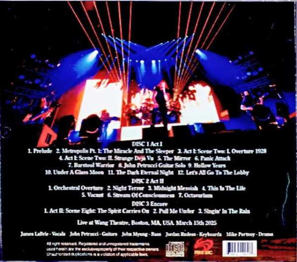 Dream Theater Dream Theater/MA,USA 2025 Complete - Image 2