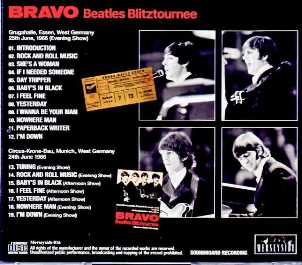 Beatles/West Germany 1966 2Days Complete Soundboard Edition - Image 2