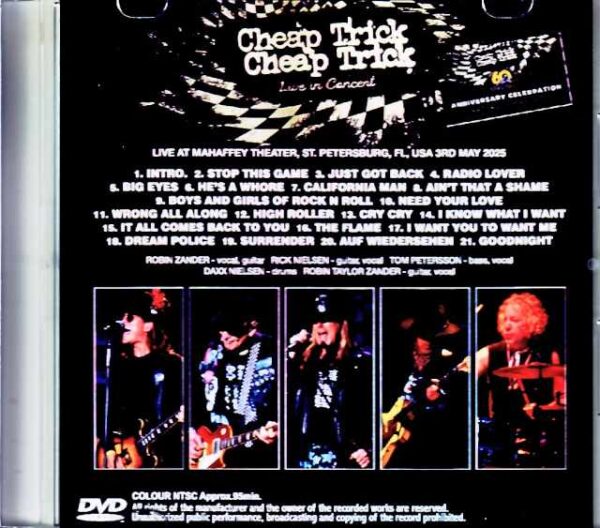 Cheap Trick/FL,USA 2025 Complete Jewel Version - Image 2