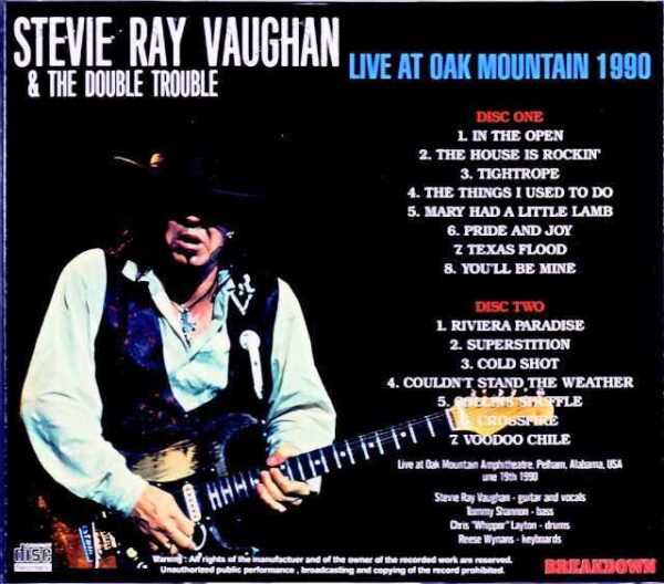 Stevie Ray Vaughan and the Double Trouble Stevie Ray Vaughan/AL,USA 06.19.1990 - Image 2