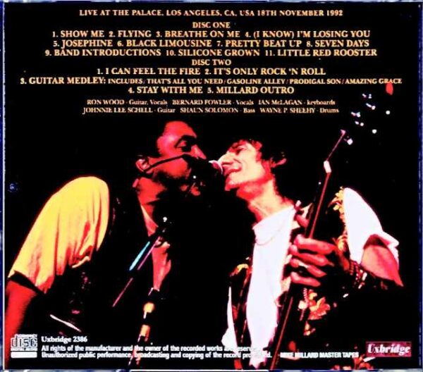 Ronnie Wood Ron Wood/CA,USA 1992 Mike Millard Master Tapes - Image 2