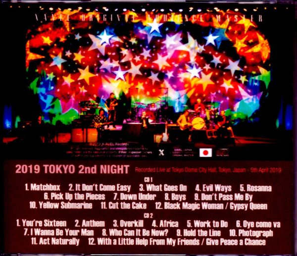 Ringo Starr and His All Starr Band Ringo Starr/Tokyo,Japan 4.5.2019 S & V