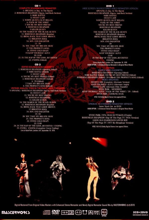 Queen/London,UK 1976 Newly Remastered 2 Screens & Extras - Image 2