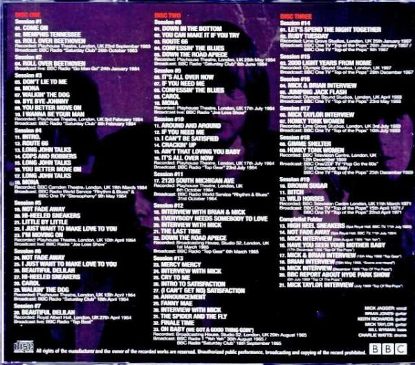 Rolling Stones/Collection of BBC Recording Sessions and Live Performances 1963-1971 Upgrade - Image 2