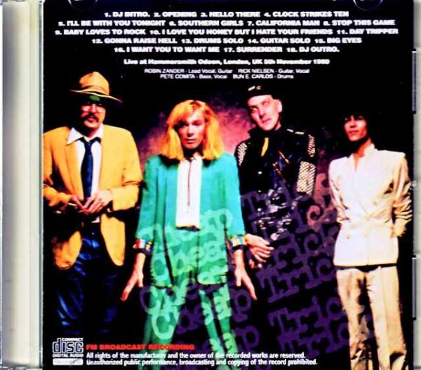 Cheap Trick/London, UK 1980 FM Broadcast Edition - Image 2