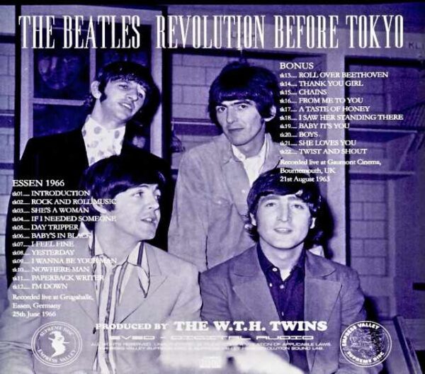 Beatles The Beatles/Tokyo Eve Revolutionary Beat Complete Edition Germany 1966 Complete Soundboard Edition & more - Image 2