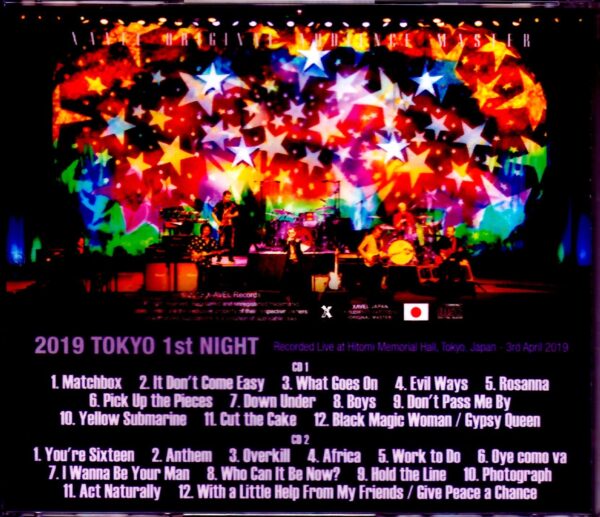 Ringo Starr and His All Starr Band Ringo Starr/Tokyo,Japan 4.3.2019 S & V