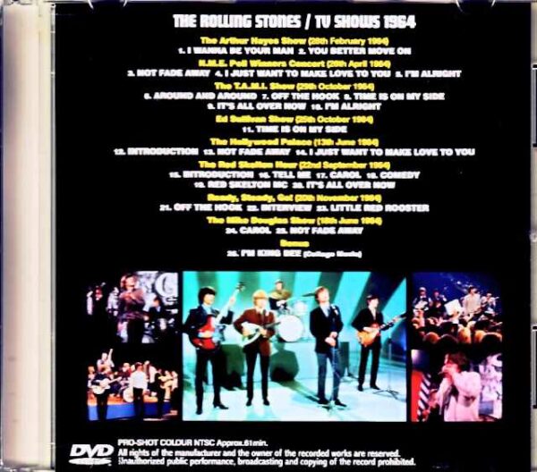 Rolling Stones/TV Shows 1964 Colorized AI Edition Jewel Version - Image 2