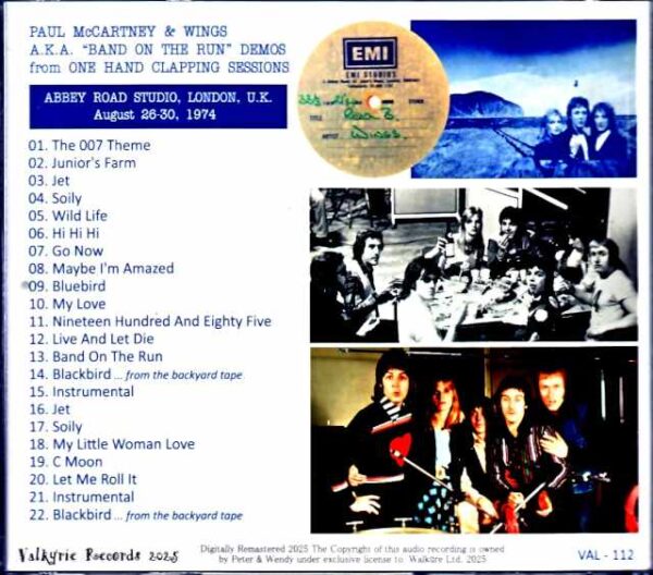 Paul McCartney Wings Paul McCartney Wings/Band on the Run Demos - Image 2