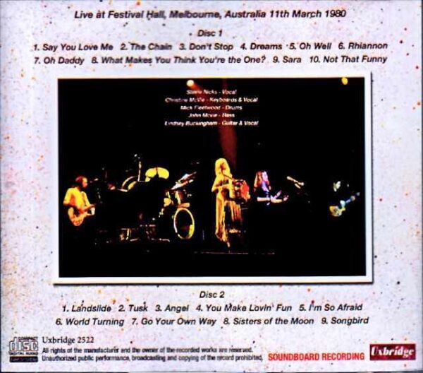 Fleetwood Mac/Australia 03.11.1980 Complete Soundboard Edition - Image 2