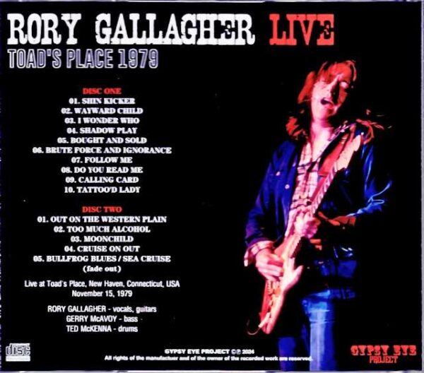 Rory Gallagher/CT,USA 1979 - Image 2