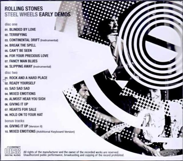 Rolling Stones/Steel Wheels Early Demos Remastered & Upgrade - Image 2